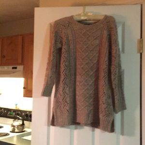 Woman’s beige tweed sweater!   New!  Never worn.